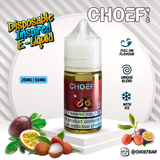 Choef Nic - Passionfruit Lychee Salts 30ml