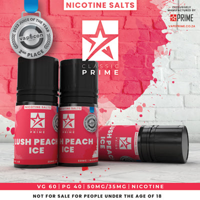 Classic Prime - Lush Peach Ice Salts 30ml