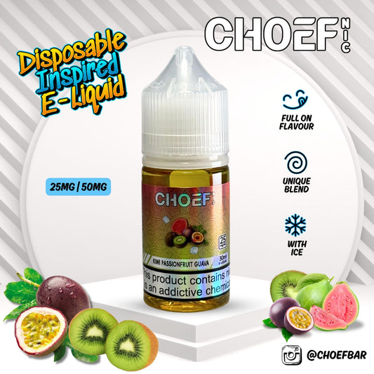 Choef Nic - Kiwi Passionfruit Guava Salts 30ml