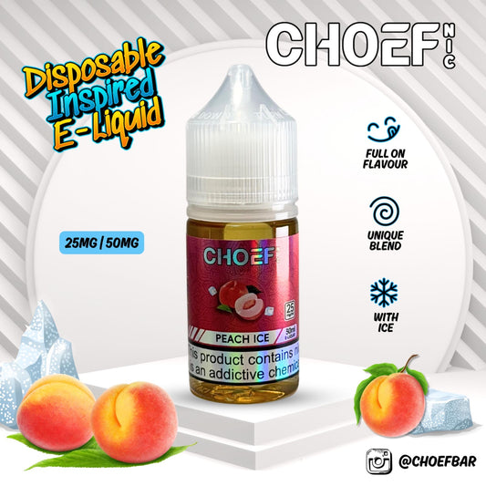 Choef Nic - Peach Ice Salts 30ml