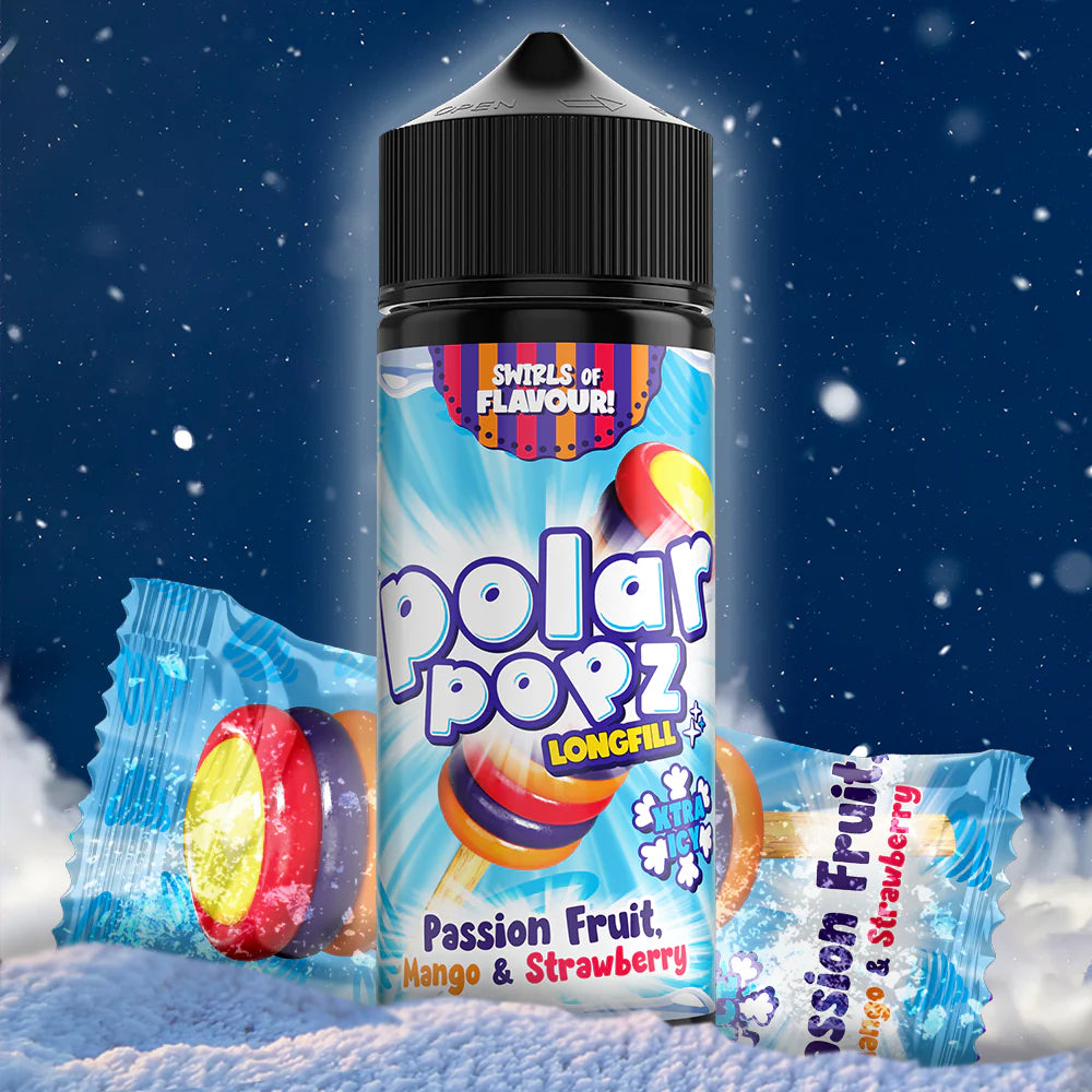 Polar Popz - Xtra Passionfruit Mango & Strawberry Longfill Each