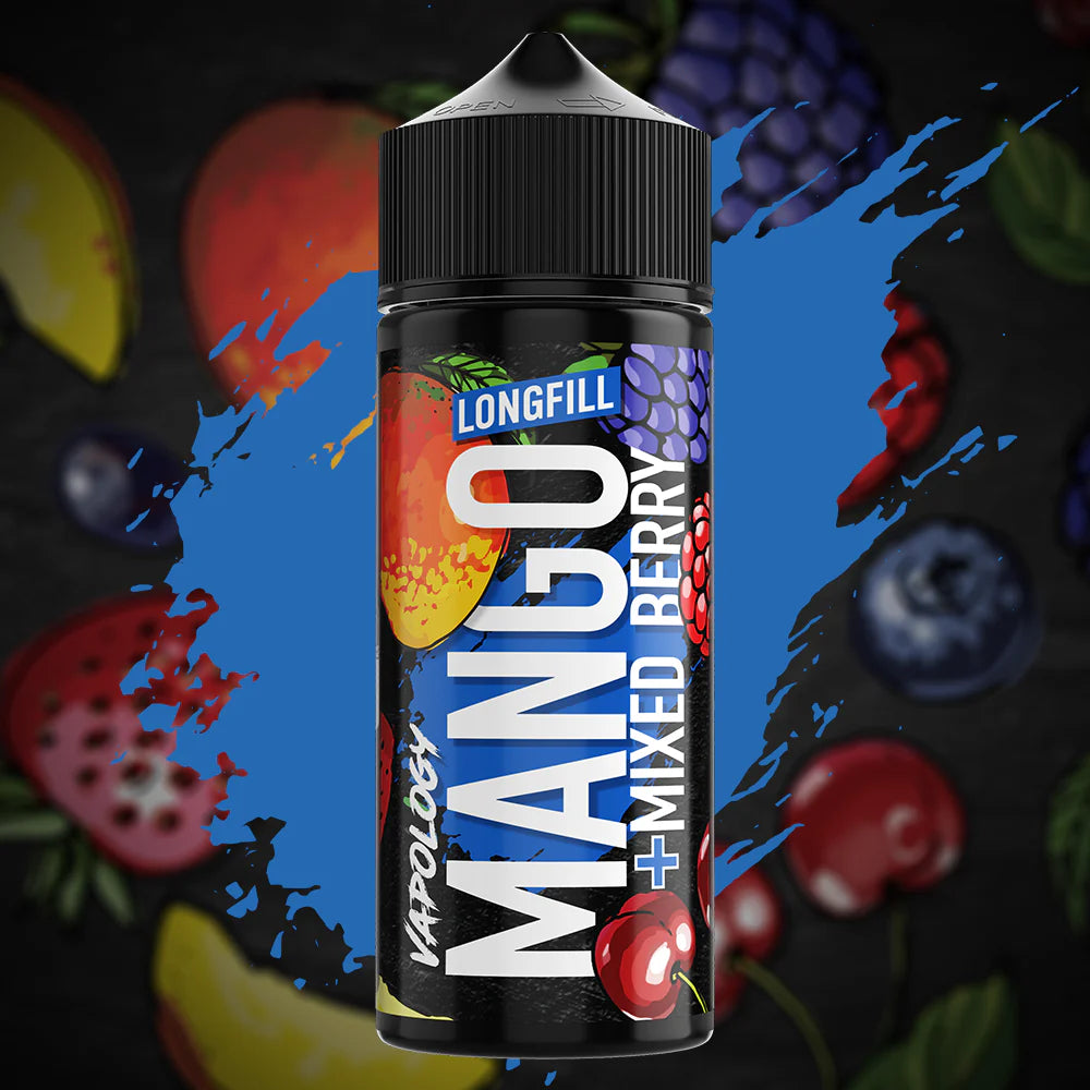 Vapology - Mango Mixed Berry Longfill 120ml Each