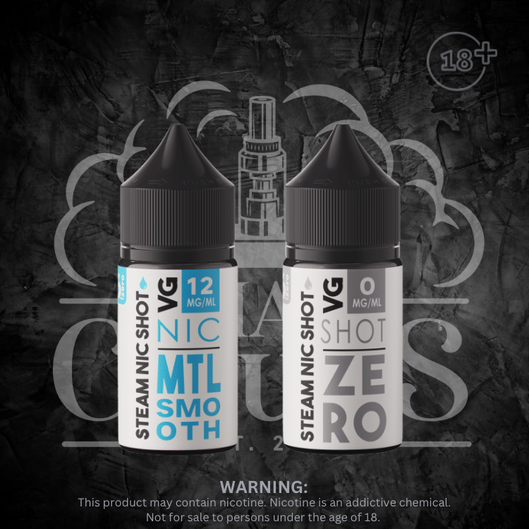 Steam Masters - 6Zero Nicotine Salt Shot 30ml Each