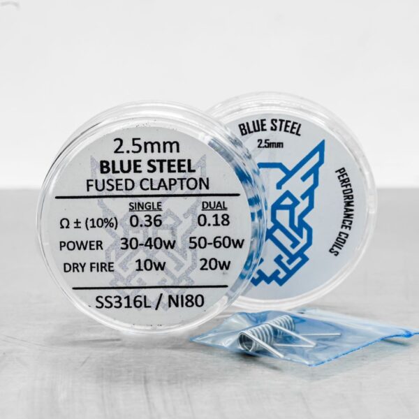 BVC - Blue Steel Fused Claptons 28 SS Coils