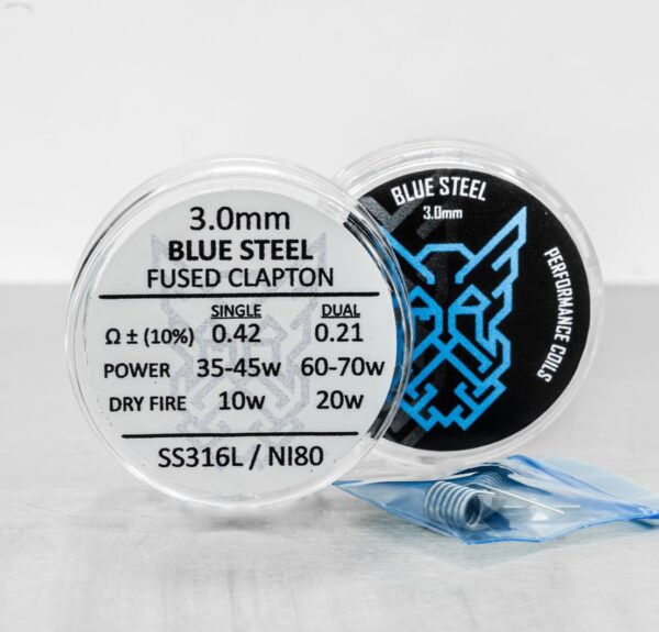 BVC - Blue Steel Fused Claptons 28 SS Coils