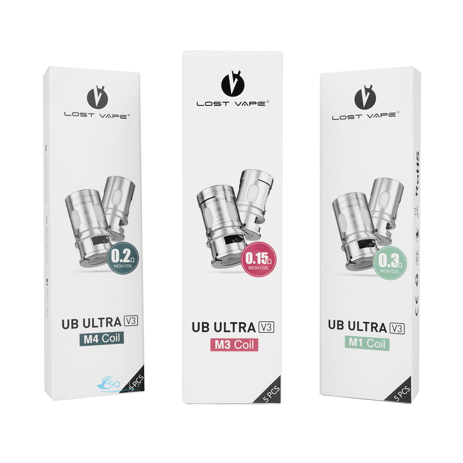 Lost Vape - UB Ultra V3/4 Coil/Pod Each Maf Clouds Lost Vape - UB Ultra V3/4 Coil/Pod Each Maf Clouds