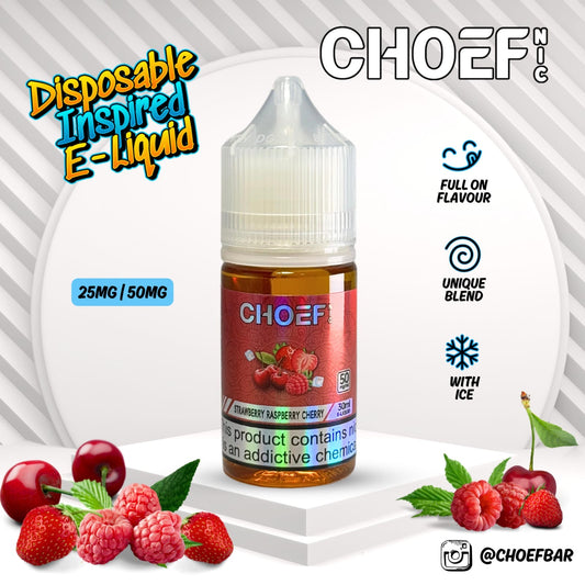 Choef Nic - Strawberry Raspberry Cherry Salts 30ml
