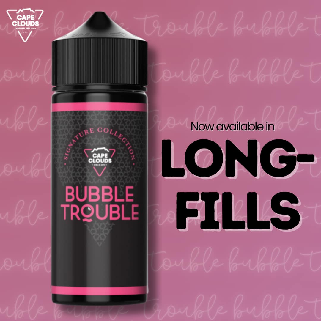 Cape Clouds - Bubble Trouble Longfill 120ml Each