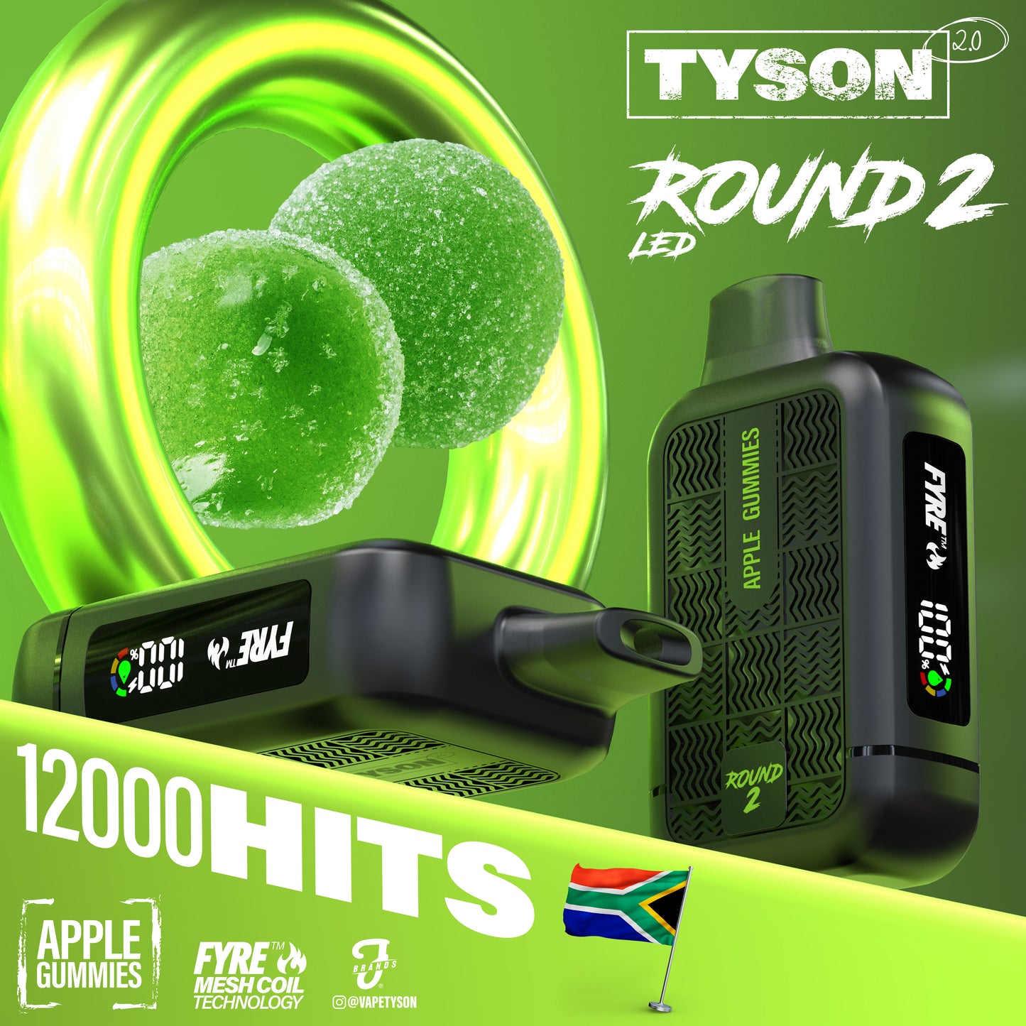 Tyson 2.0 - Round 2 12k Disposable 5% Each