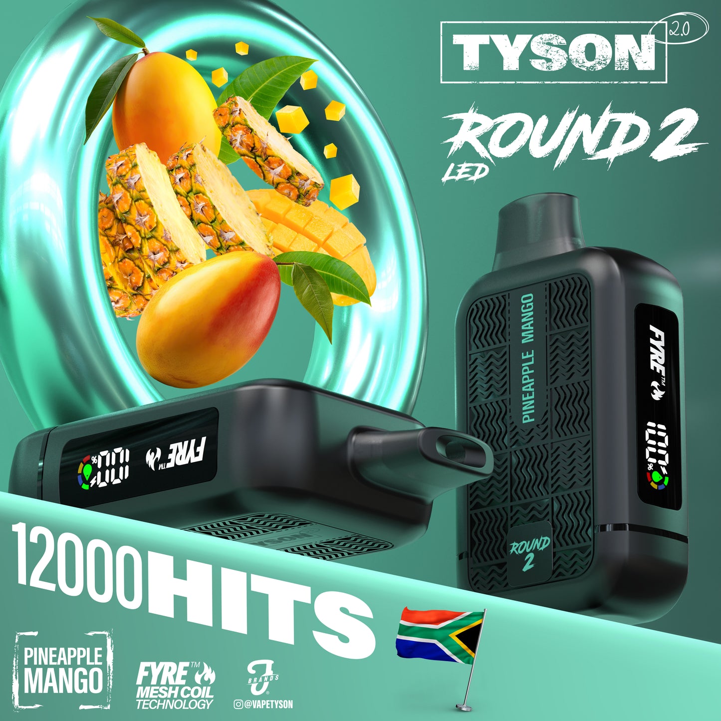 Tyson 2.0 - Round 2 12k Disposable 5% Each