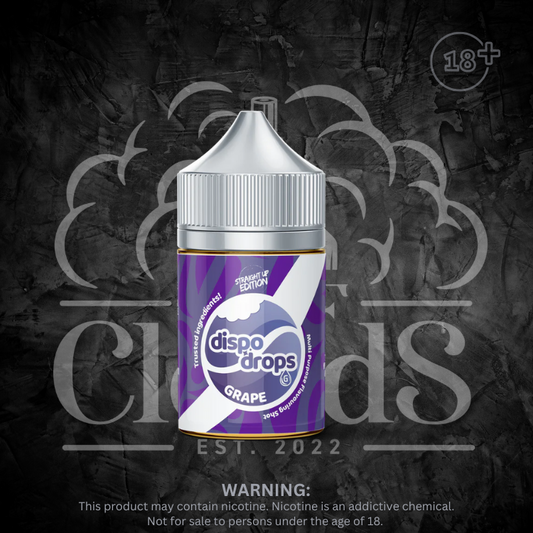 G Drops - Dispo Drops Straight Up Salt/MTL Longfill Each