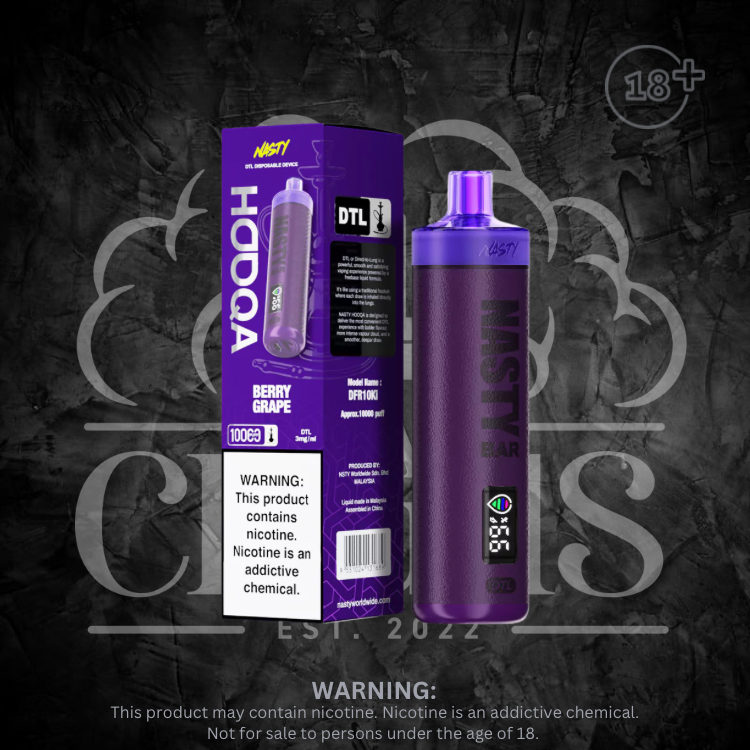 Nasty - Hooqa DTL 10k Disposable 3mg Each