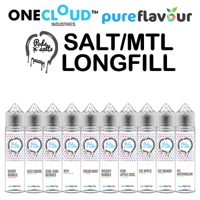 Pods n Salts - Salt/MTL Longfill 60ml Each