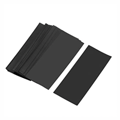 Battery Wrap - 18650 Black/Clear Each